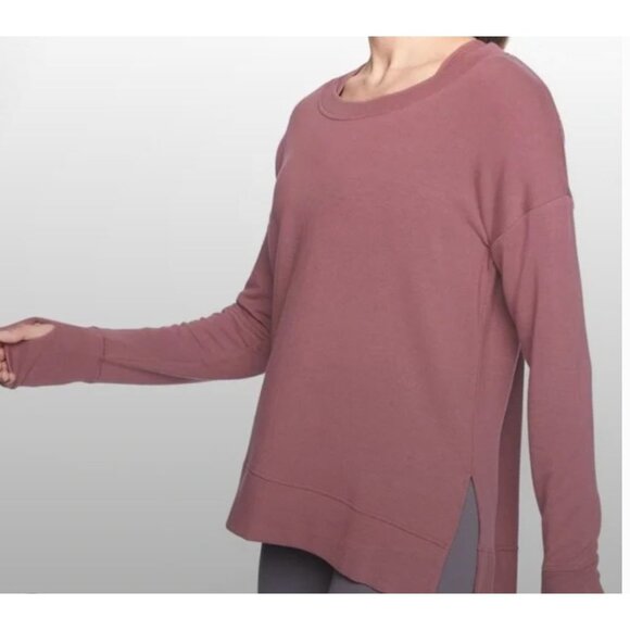 ATHLETA coaster luxe pullover sweatshirt in rose size XS - Picture 1 of 9